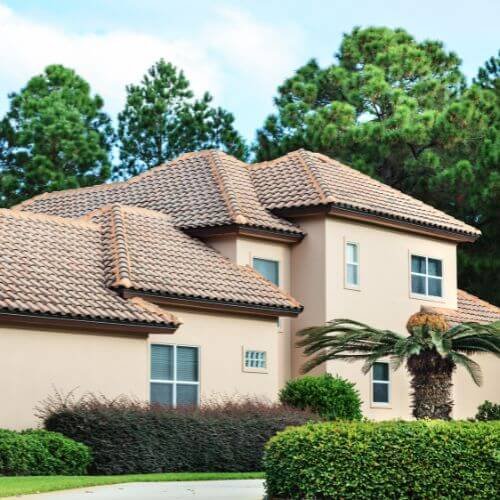 Florida Home With Tile Roofing - Professional Roof Cleaning Services in Florida