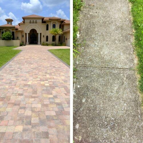 Sidewalk and Driveway